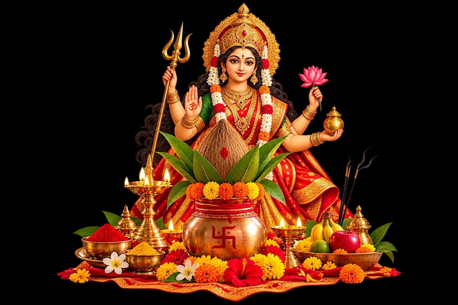 Navratri Kalash Sthapana at home