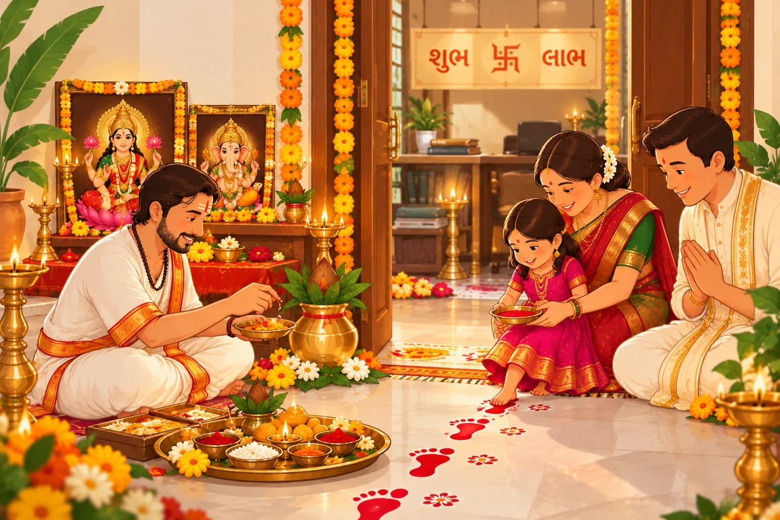 Labh Pancham Muhurat & Kanku Pagla Pujan — Book a verified pandit in Bangalore and Gujarat