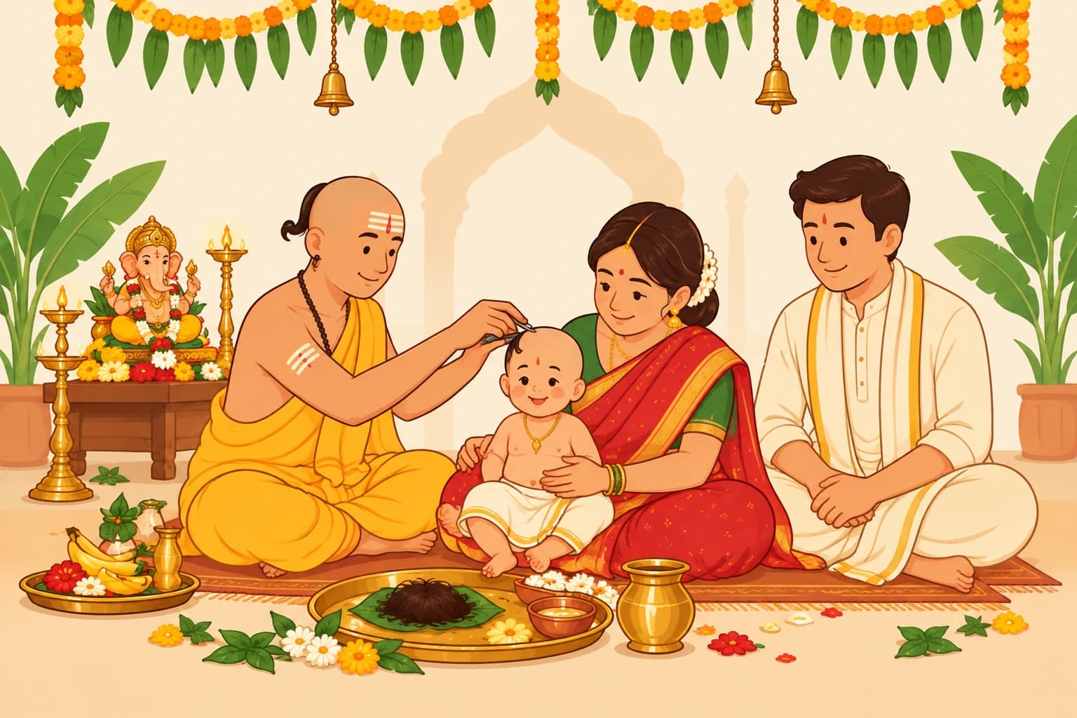 Babri / Mundan Sanskar (First Haircut Ceremony) — Book a verified pandit in Bangalore and Gujarat