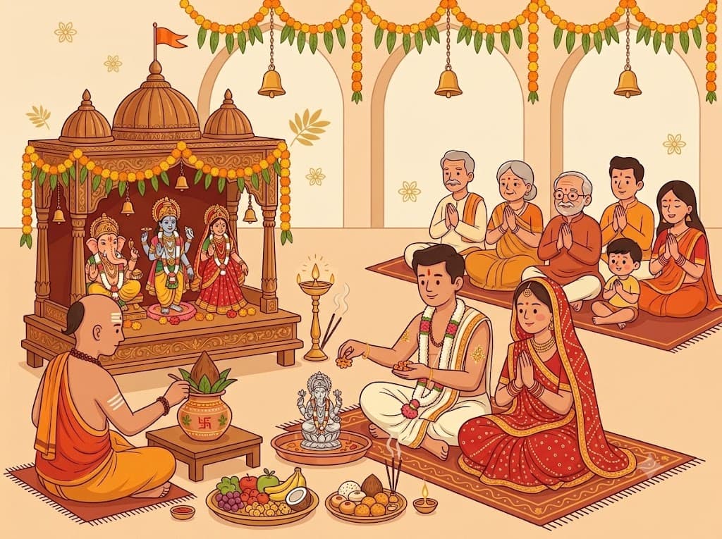 Ghar Mandir Murti Sthapana / Varshik Patotsav — Book a verified pandit in Bangalore and Gujarat