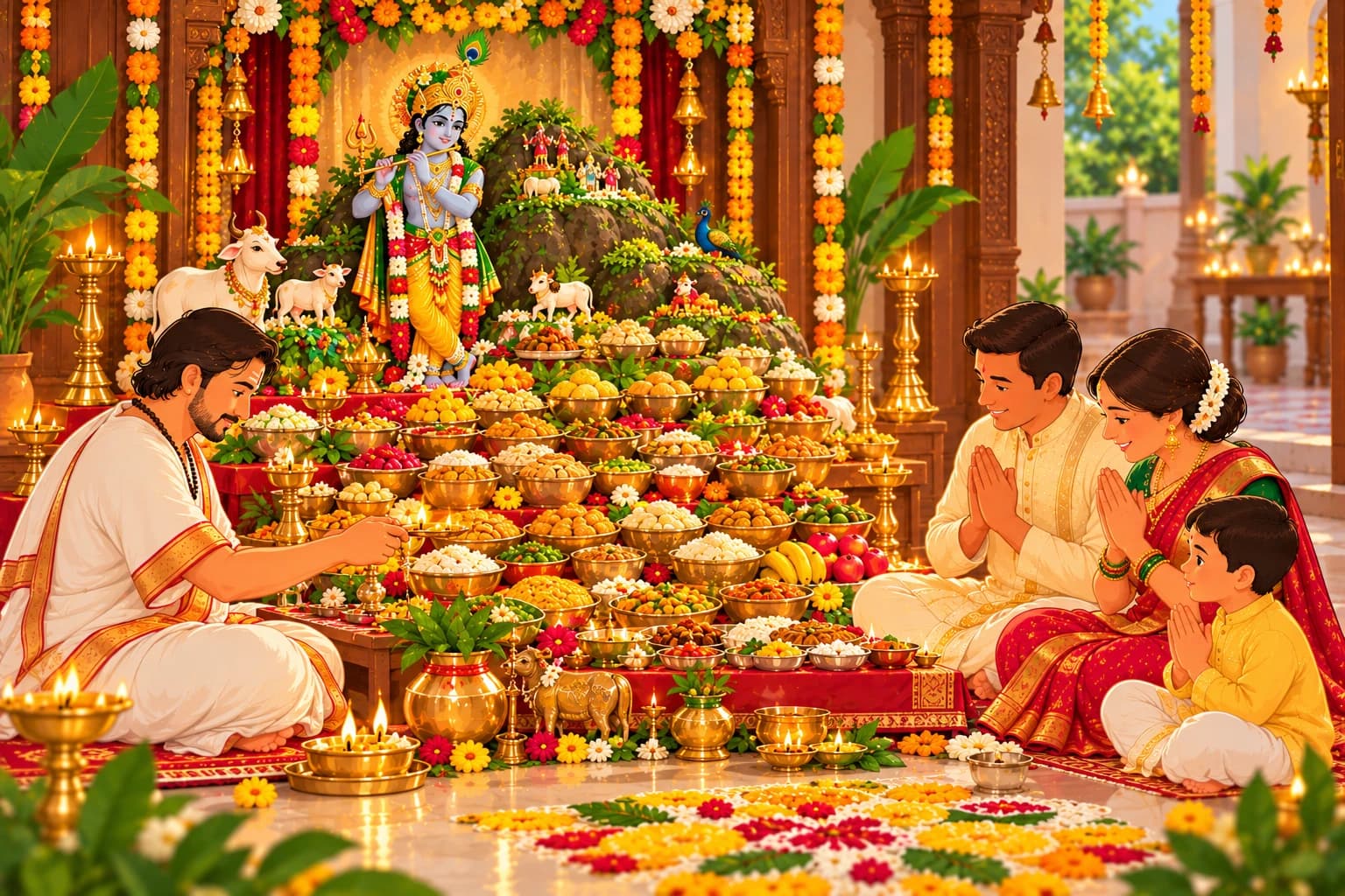 Annakut & Govardhan Poojan (New Year / Bestu Varas) — Book a verified pandit in Bangalore and Gujarat