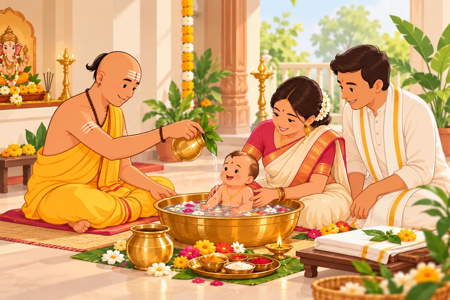 Sava Mahina Shuddhi & Jal Pujan (40th Day Post-Birth) — Book a verified pandit in Bangalore and Gujarat